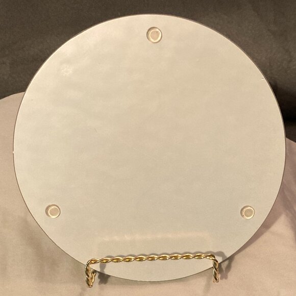 TEMPTATIONS-SPRING BLOOMS 10" FLUTED PIE/BAKING DISH & 7.5" GLASS TRIVET-VGUC - Picture 10 of 14